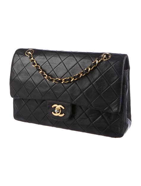 chanel double flap handbag|chanel classic flap handbag.